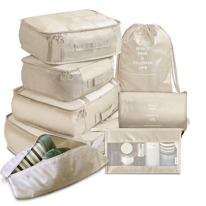 LuxFyre 8-Piece Packing Cube Set
