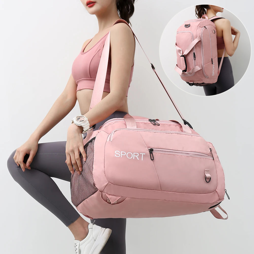 LuxFyre Weekender Travel Bag with separate shoe compartment