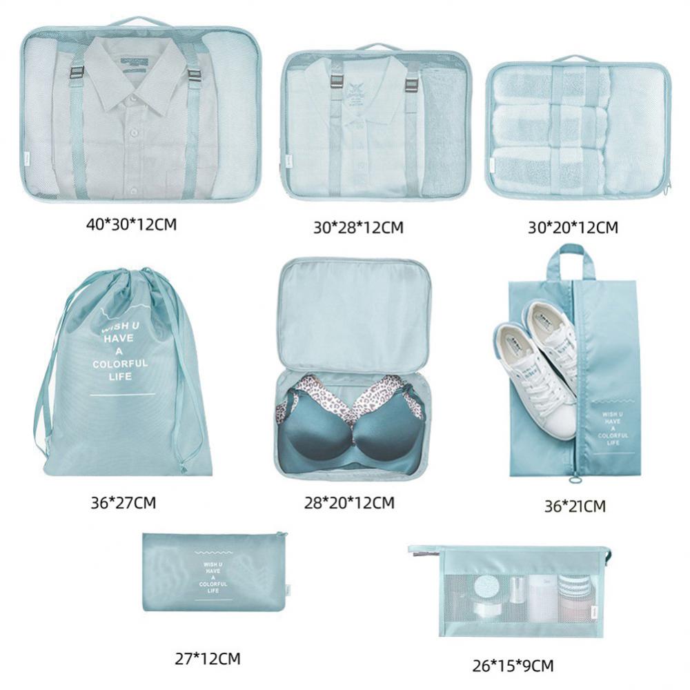 LuxFyre 8-Piece Packing Cube Set — product view 4