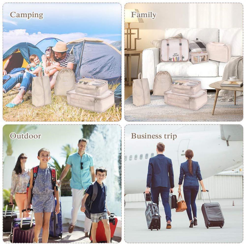 LuxFyre 8-Piece Packing Cube Set — product view 1