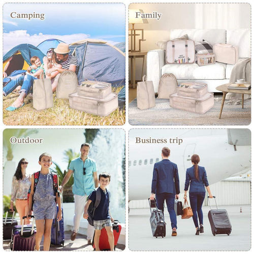 LuxFyre 8-Piece Packing Cube Set — product view 1