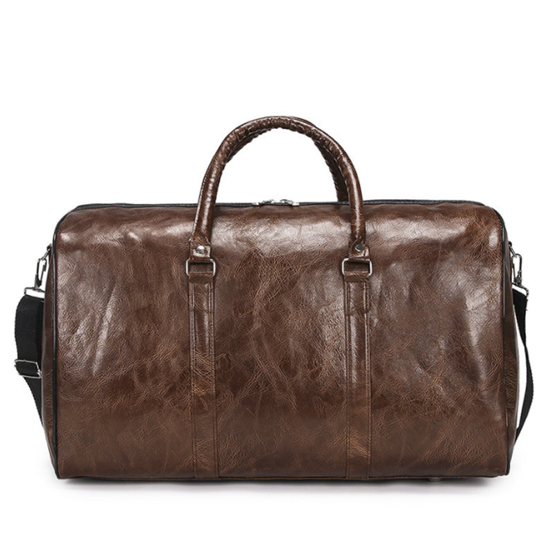 LuxFyre Premium Leather Weekender Bag — product view 6