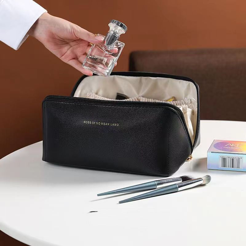 LuxFyre Travel Vanity Organizer in Frosted Black