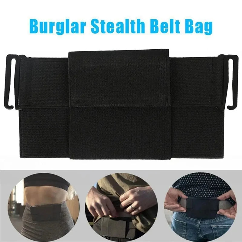 Black LuxFyre Invisible Travel Pouch for discreet carrying